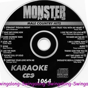 MALE COUNTRY MONSTER HITS KARAOKE CD+G VOL-1064 TOBY KEITH  IN WHITE SLEEVES - Picture 1 of 1