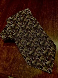 Marsh Deer The Nature Conservancy Tie Brown Necktie Men’s. NWT - Picture 1 of 9