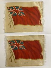 England Flag Union Jack British Red Ensign United Kingdom U.K Tobacco Silk Lot 2