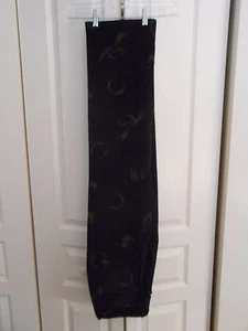 HOT! CLOTHING COMPANY--BLACK/BROWN CORD WITH HORSE MOTIF----SIZE 10 - Picture 1 of 2