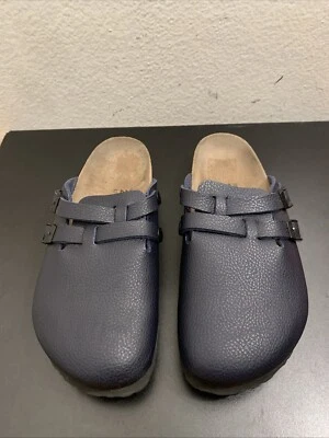 Zuecos Birkenstock BIRKI'S Doble Correa Azul Marino Mujer Talla L7 M5 Alemania Foto 1 de 4