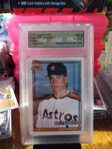 1991 Topps Traded Jeff Bagwell Gem Mint Rookie 10.0 USA Sports Cards Astros #4T