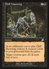 4X CHILL HAUNTING BLACK SCOURGE MTG MAGIC NM X4 (yourdeckbuilder)