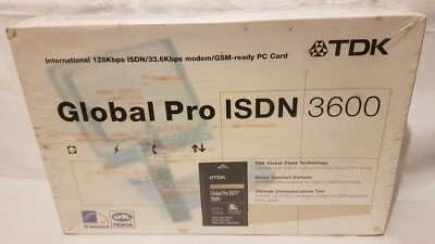 TDK GLOBAL PRO ISDN 3600 PN: U6500030 - Retail pack - small tear to wrapper. - Image 1 of 4
