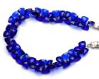 Quartz de couleur cyanite bleue à facettes, perles briolette en forme de...