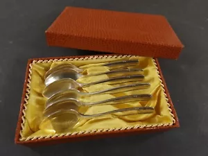 6 Kaffeelöffel im Etui DDR alka - Bild 1 von 8