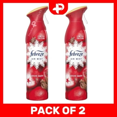 2 x Febreze Gewürz Apfel Luftnebel Spray Gerüche Lufterfrischer Weihnachten 300ml - Bild 1 von 4