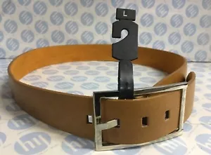 "Damen und Herren Echtleder Gürtel hellbraun Größe L 45 mm-115 cm lang 37""-41"" - Bild 1 von 4
