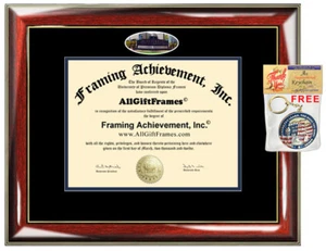 National University Diploma Frame campus picture degree College Graduation Gift - Picture 1 of 1