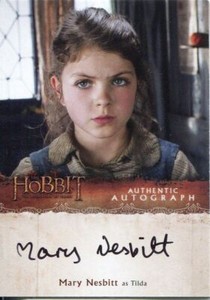 The Hobbit Desolation Of Smaug Autograph Card Mary Nesbitt as Tilda