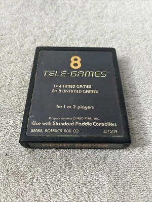 Night Driver Tele-Games 1980—Atari 2600 CART ONLY UNTESTED - Image 1 of 4