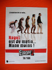 Publicite De Presse Europe 2 L'evolution De La Radio Nagui Manu Ad 2006