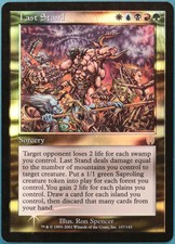 Last Stand FOIL Apocalypse PLD White Blue Black Red Rare CARD (227973) ABUGames