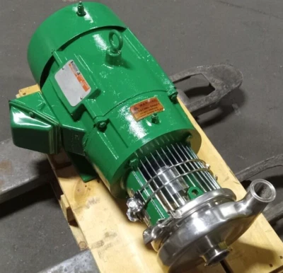 TRI CLOVER 10 HP SS SANITARY PUMP 6" IMPELLER 2" SUC X 1-1/2" DISCH. C216MD21T-S - Image 1 of 4