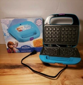 Disney Frozen Anna & Elsa 2-Slice Nonstick Waffle Maker Snowflakes - Picture 1 of 10