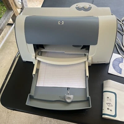 HP Deskjet 656C Workgroup Inkjet Printer With Power Cord -Works Great - Image 1 of 3