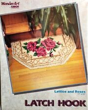 New ListingWonderArt - Lattice and Roses - Latch Hook Rug Kit 4778 - 17" x 33"