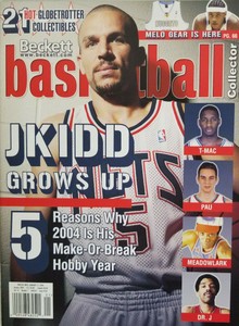 Beckett Basketball Collector Magazine January 2004 - The Nets - JKidd - Melo NM