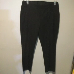 CHICO'S SO SLIMMING PULL ON GIRLFRIEND ANKLE PANTS SIZE 2 (LARGE 12) BLACK - Picture 1 of 8