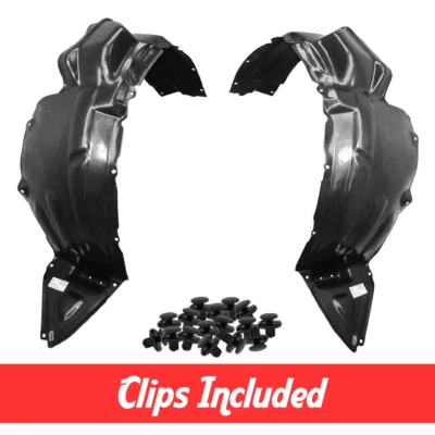 Front Left & Right Side Fender Liner Set w/ Clips For 2004-2005 Toyota Sienna Foto 1 de 4
