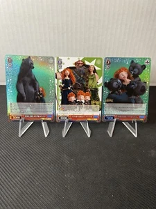 3er Set Weiss Schwarz PIXAR Karten, PXR/S94-062S & 066S & 052 Jpn "Brave" 2xSR &R - Bild 1 von 10