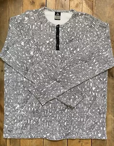 Nike ACG All Over Print Longsleeve - 1/4 Button - White - XXL - Silver Tag - Bild 1 von 14