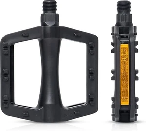 Fahrrad Pedale MTB 9/16 Zoll rutschfest extra breit DH Flat Pedal Komponenten - Bild 1 von 1