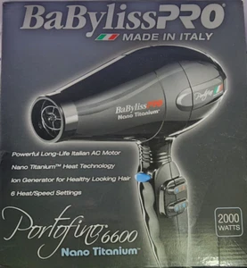 Babyliss Pro Nano Titanium Portofino 6600 Hair Dryer (BNT6610) - Picture 1 of 20