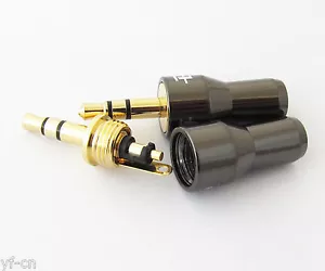 10 conectores de audio Pailiccs Gold 3,5 mm 1/8" estéreo macho enchufe metal bisel cara - Imagen 1 de 3