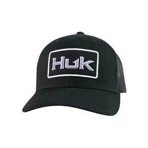 Huk Bold Patch Trucker Women's Hat, Black - Picture 1 of 3
