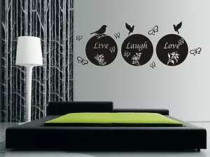 LIVE LAUGH LOVE Wall Art Sticker, Decal, Mural, Home Decor, Exclusive Design - Picture 1 of 2
