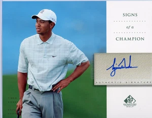 Signos de golf SP 2004 firma de un campeón Tiger Woods autógrafo SC-TW3 - Imagen 1 de 1