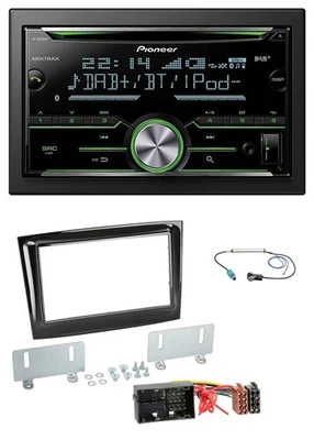 Pioneer Bluetooth MP3 DAB 2DIN USB CD Autoradio für Fiat Doblo ab 2015 piano sch - Bild 1 von 4