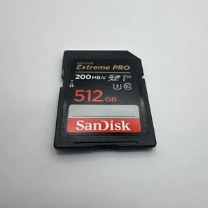 SanDisk Extreme PRO 512GB Class 10 - SDXC Memory Card up to 200MB/s - Picture 1 of 2