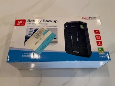 Batería de respaldo CyberPower 425VA 255 vatios con protección contra sobretensiones Foto 1 de 2