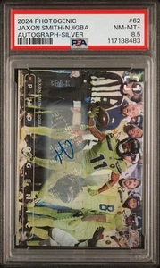 JAXON SMITH-NJIGBA 2024 PANINI PHOTOGENIC AUTOGRAPH /49 PSA 8.5 Pop1 - Picture 1 of 3