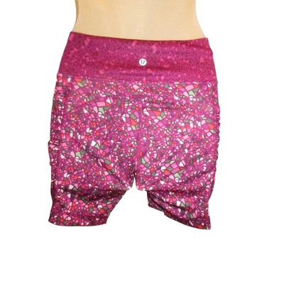 Pantalones Cortos Lululemon Athletica 4 Velocidades Púrpura Magenta Jogger Yoga Correr Foto 1 de 4