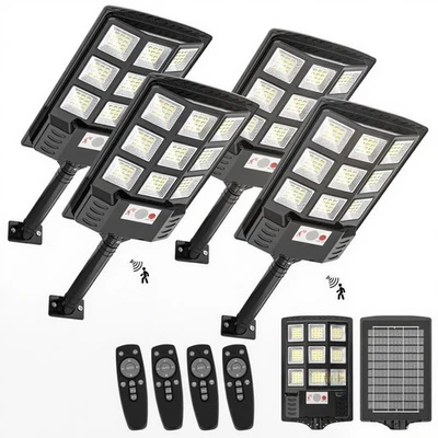 Sunwish Solar Street Light Outdoor, 6500K 5730LEDs Dusk to Dawn Solar Street ... - Image 1 of 4