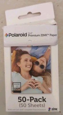 Polaroid Premium ZINK Paper 2"x3" Adhesive-Backed 50 Sheets NEW NIB!  - Image 1 of 2