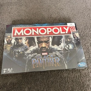 Black Panther Edition Monopoly Board Game Hasbro Marvel - Picture 1 of 6