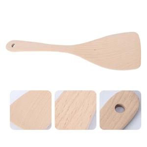 Espátula de madera antiadherente utensilios de cocina espátulas cocina girador cuchara artesanía - Imagen 1 de 12