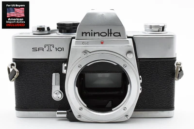 [Near MINT] Minolta SRT101 Silver SLR 35mm Film Camera Body Only From JAPAN - Image 1 of 4