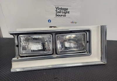 75-76 Cadillac Deville Fleetwood RH Headlight Housing w/ Trim Used OEM - Image 1 of 4