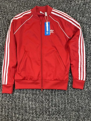 Adidas Originals SST Track Jacket Red White IB5913 Womens Size M - Image 1 of 4