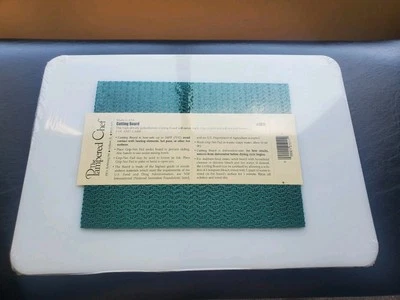 Pampered Chef Cutting Board 9"x13" White includes Grip mat NEW in PKG - Image 1 of 3