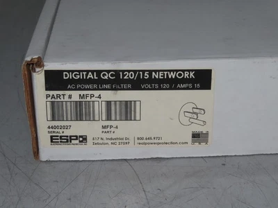 ESP MFP-1 Digital QC 120/15 Network Power Line Filter - Image 1 of 3