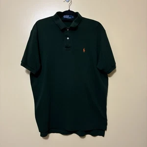 Polo by Ralph Lauren Polo Shirt Men’s L Forrest Green Orange Pony Golf - Picture 1 of 6
