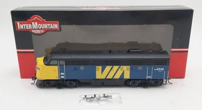 InterMountain 49986-05 HO Scale VIA EMD FP9 Diesel Locomotive #6526 EX/Box - Image 1 of 4