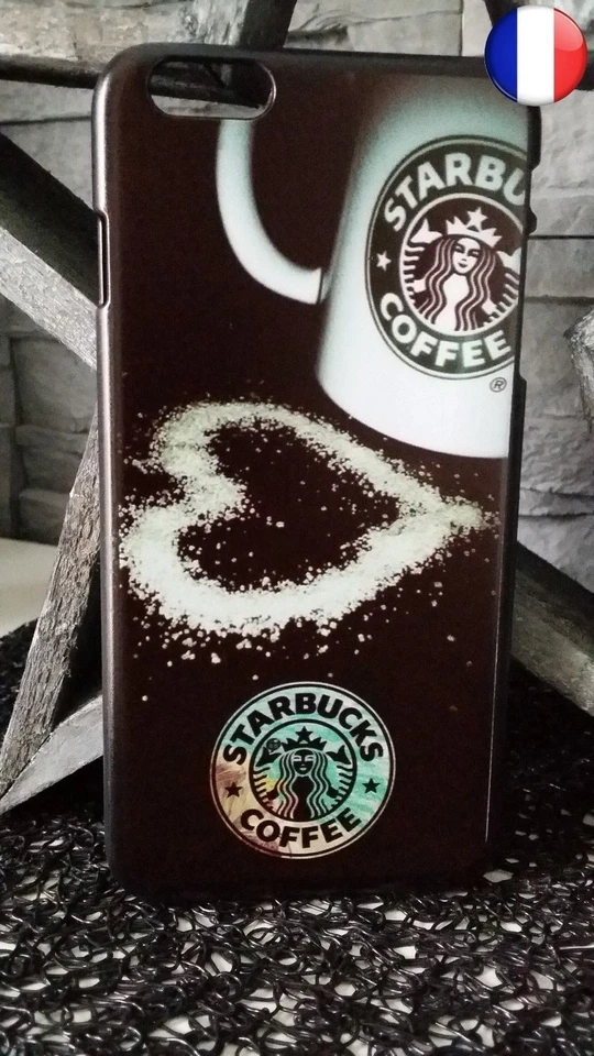 Coque Plastique Rigide Etui Apple IPHONE 6 - Starbucks Coffee Cafe - Photo 1/1