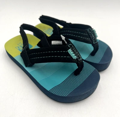 NUEVA Chancla Reef LITTLE AHI Unisex Niños Verde Agua Talla EE. UU. 3-4 Sin Caja Foto 1 de 4